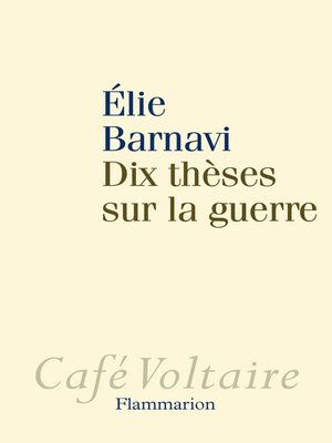 cover image of Dix Thèses sur la guerre
